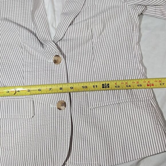 Gap Striped 2 Button Blazer NWT Sz 1 - Picture 13 of 15